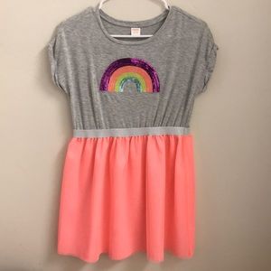 Gymboree Rainbow sequin & tulle dress Size L 10-12